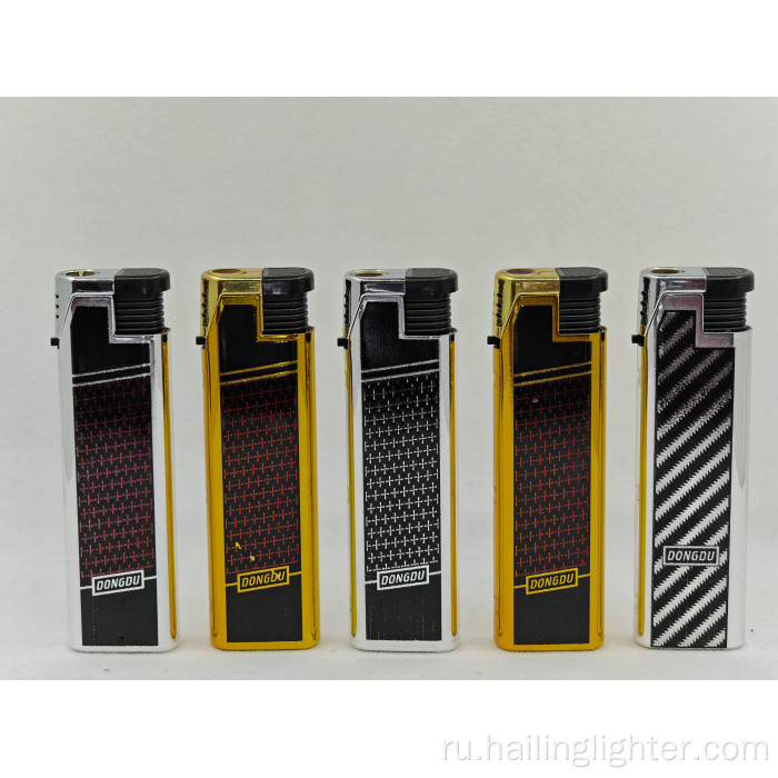 Jet Torch Электронная металлическая крышка Многоразовая бутановая зажигалка